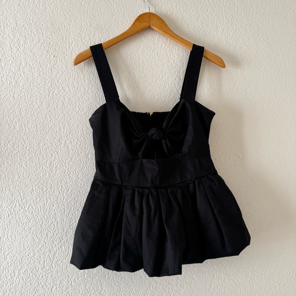 Cara Cara Claribelle Cutout Peplum Tank Top - Picture 6 of 8